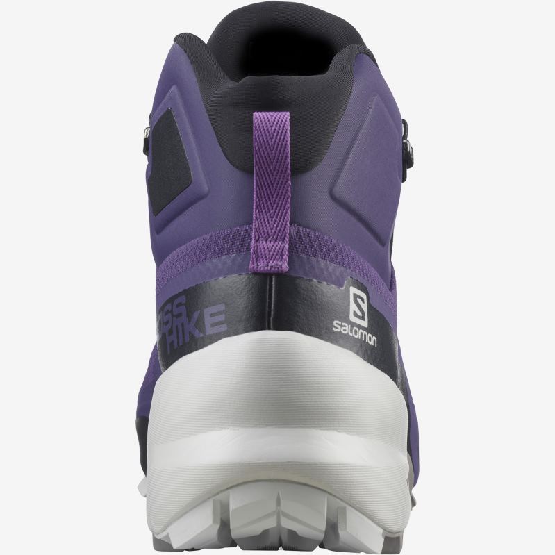 8DLD21513 Salomon المحجر الأسود الفيلق الأزرق حذاء المشي لمسافات طويلة للسيدات X Ultra 4 Mid Gore-Tex Quarry-Black-Legion Blue