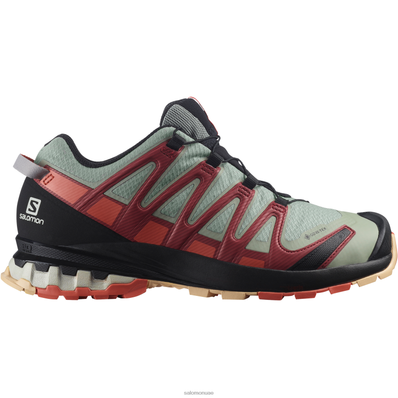 8DLD21528 Salomon أسود-عاصف الطقس-أوبال الأزرق حذاء المشي لمسافات طويلة للنساء X Ultra 4 Gore-Tex Black-Stormy Weather-Opal Blue