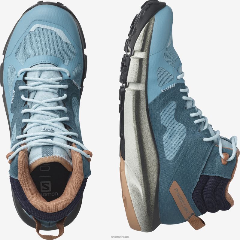 8DLD22348 Salomon سماء الليل / الفيلق الأزرق / زن الأزرق X Raise 2 GTX Women's Night Sky Legion Blue Zen Blue